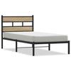 VidaXL Cadre de lit en métal sans matelas chêne sonoma 90x200 cm 4017095
