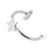 1 Pcs Stainless Steel Fake Nose Ring Hoop Septum Rings C Clip Lip Ring Earring Fake Nose Piercing Women Body Jewelry Non-Pierced