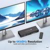 KVM-переключатель Jiyin с 3 входами HDMI 2.0 и USB 3.0
