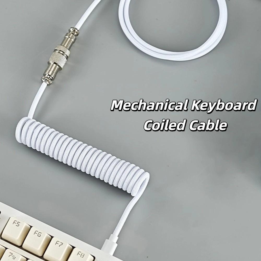 USB Port a Mechanical Keyboard Type C USB Cable Mechanical Keyboard Coiling Cord Desktop Computer