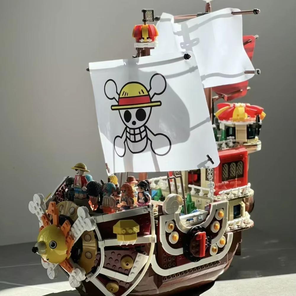 1484 шт. SY6298 Thousand Sunny Boat Building Blocks Cartoon Pirate Ship Model Set Building Block Brick Toy для мальчиков Подарок для детей
