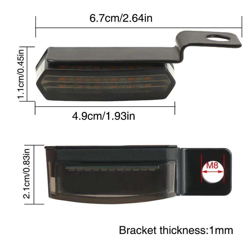Amber Color LED Turn Signals Blinkers Signal Lamp Indicators Motorcycle Customization