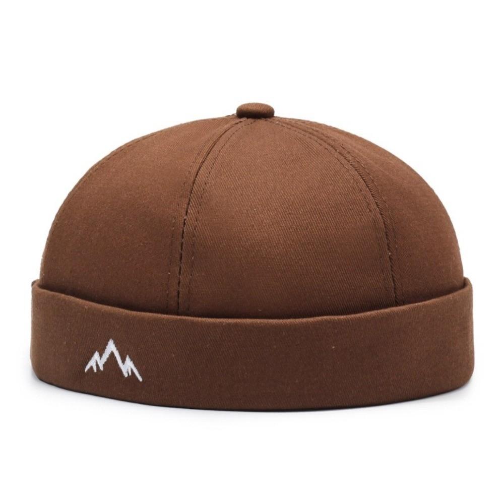 Solid Color Brimless Hat Breathable Hip Hop Hats Fashion Landlord Hat  Unisex