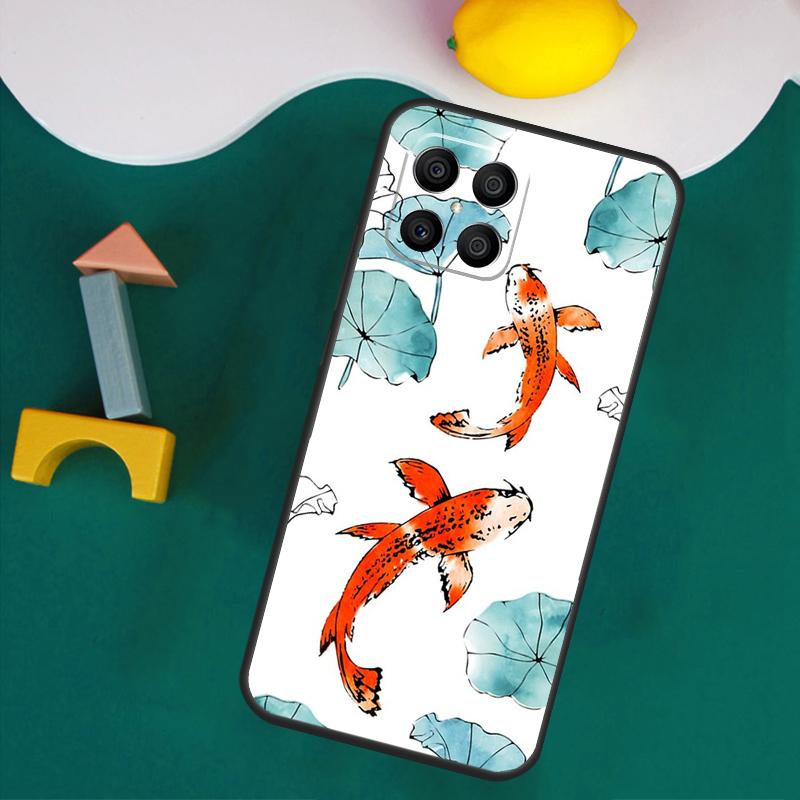 Чехол-рыбка Кои Инь-Ян для Honor Magic 7 5 6 Lite Honor 200 Pro 50 70 90 Lite X9a X8a X8 X9 X8b X9c X9b