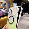 Роскошный магнитный чехол с градиентом и большим окном для iPhone 14 13 12 11 Pro Max противоударный чехол для iPhone 14 13 12 11