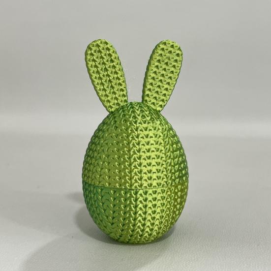 3D-печатное пасхальное яйцо-кролик, наполненное пасхальное яйцо с кроликом внутри, наполнители для пасхальной корзины для дома, офиса, декора стола