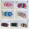12pcs/set Colorful Hair Rope Set High Quality Elastic Rubber Band Simple Ponytail Holders  School
