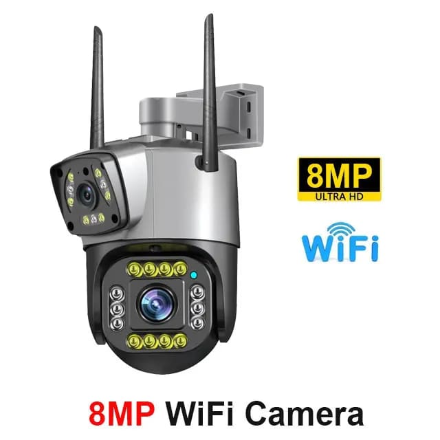 Новая 8-мегапиксельная 4K камера с двумя экранами 4G/WiFi IP-камера с монитором для умного дома, наружная водонепроницаемая PTZ-камера видеонаблюдения V380 Pro, защита безопасности