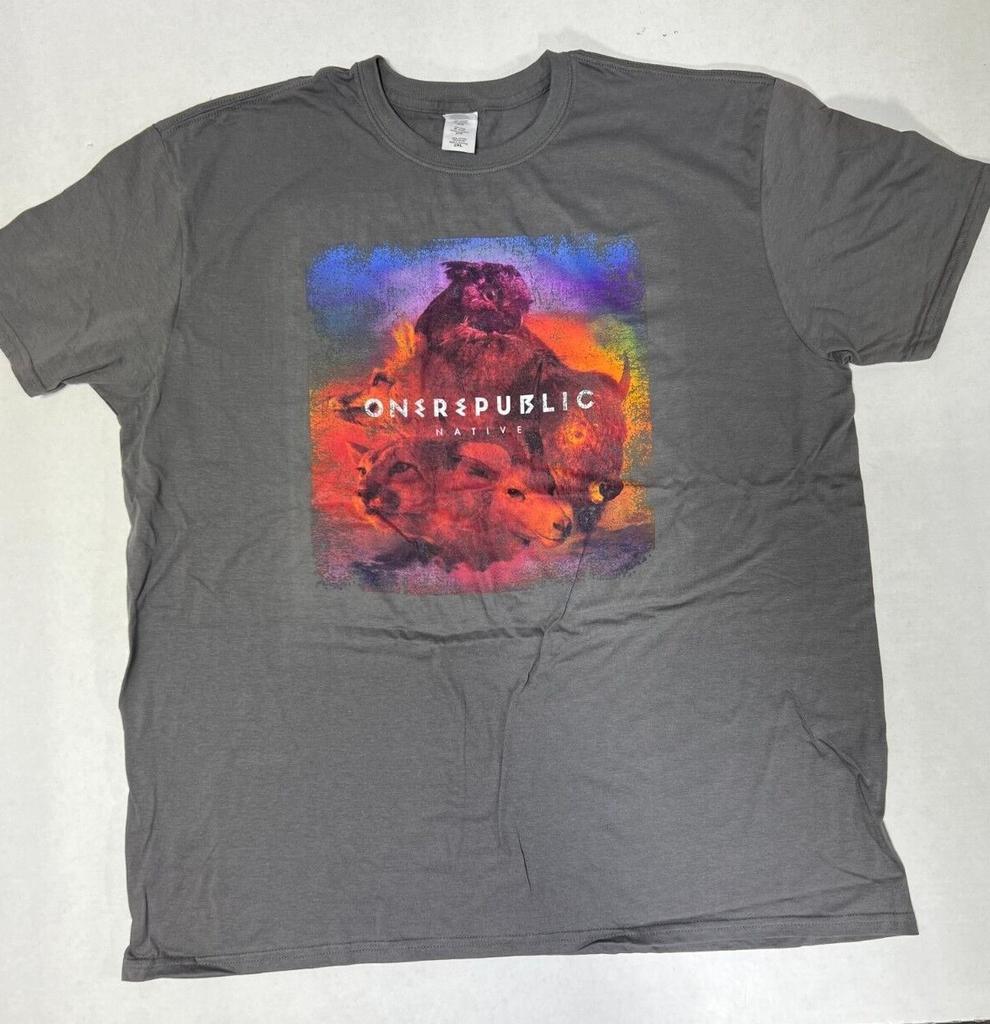 1R ONE REPUBLIC Native AUSTRALIAN 2013 TOUR T-SHIRT OFFICIAL MERCHANDISE NEW!!!