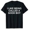 Смешная футболка с саркастическим мемом 'Мне нравится, когда меня называют хорошим мальчиком', мужская, хлопковая, уличная одежда, короткий рукав, унисекс, свободная одежда