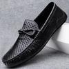 2025 Summer Penny Loafers Men Casual Shoes Breathable Man Moccasins Leather Slip On Flats Lightweight Mens Driving Shoes