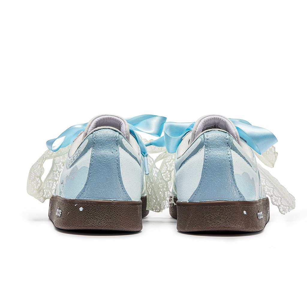 Adidas VL COURT 2.0 Kitten Abrasion Resistant Abrasion Resistant Low top Skateboard Shoes Unisex HQ1802(TeamM-)