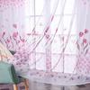 100*270 см Тюльпан Печатный Домашний Декор Вуаль Прозрачные Модные Шторы Для Окна Элегантные Шторы Для Экранирования Газовая Штора