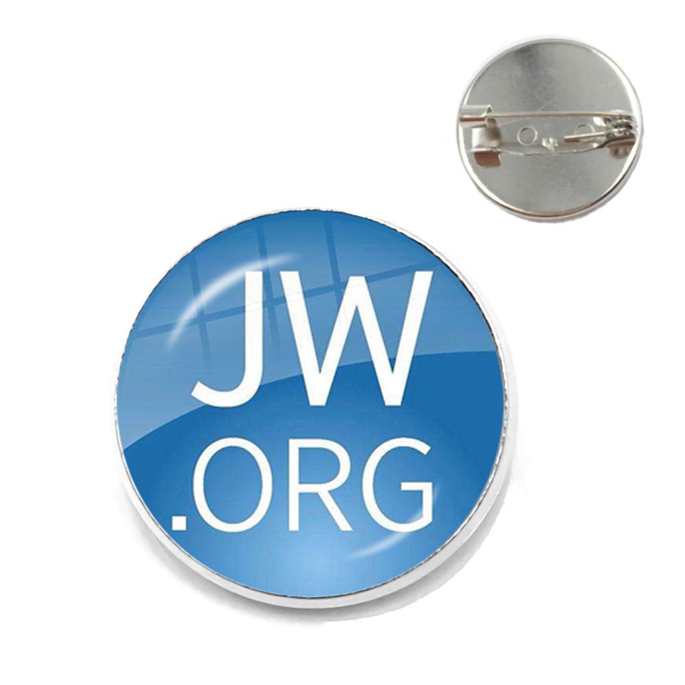 Новое поступление Броши JWORG Стимпанк Свидетели Иеговы Зажим для воротника Стеклянный кабошон Украшения Подарок