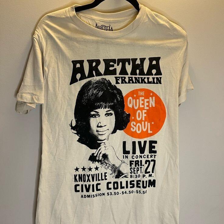 VTG Aretha Franklin T-Shirt short Sleeve Tee Full Size S-5XL IM0413