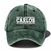 Бейсболка Carlos Legend - Черная с Белым Текстом, Регулируемая Snapback, Дышащая Сетчатая Задняя Часть, Идеально Для Путешествий на Открытом Воздухе и Повседневной Носки