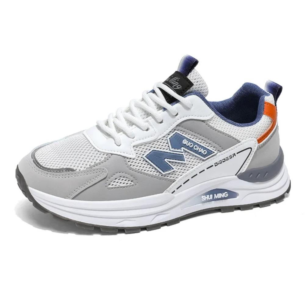 Мужская повседневная спортивная обувь лето дышащая легкая мягкая подошва нескользящая уличная обувь для бега модная классика студенческие сетчатые кроссовки