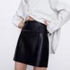 Unique Black Women Designer Slim Fit Skirt Sexy 100% Genuine Lambskin Leather