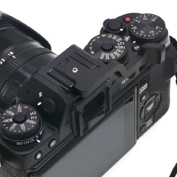 Противоскользящий захват для большого пальца камеры, крепление на горячий башмак, долговечность, алюминиевая эргономичная опорная пластина для XT1/2/3/10/20/30