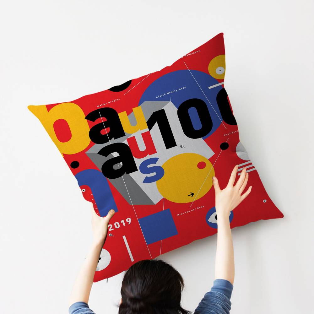 Colorful BBauhaus Pillow Gifts Home Office Furnishings Bedroom Sofa Car Cushion Cover case xcm