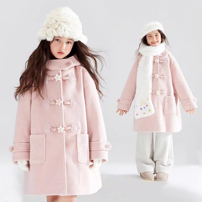 Girls' Coats with Toggle Buttons for Autumn and Winter – Outerwear for Older Girls