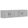 Wall Mounted TV Cabinets 2 pcs Grey Sonoma 80 x 34.5 x 40 cm