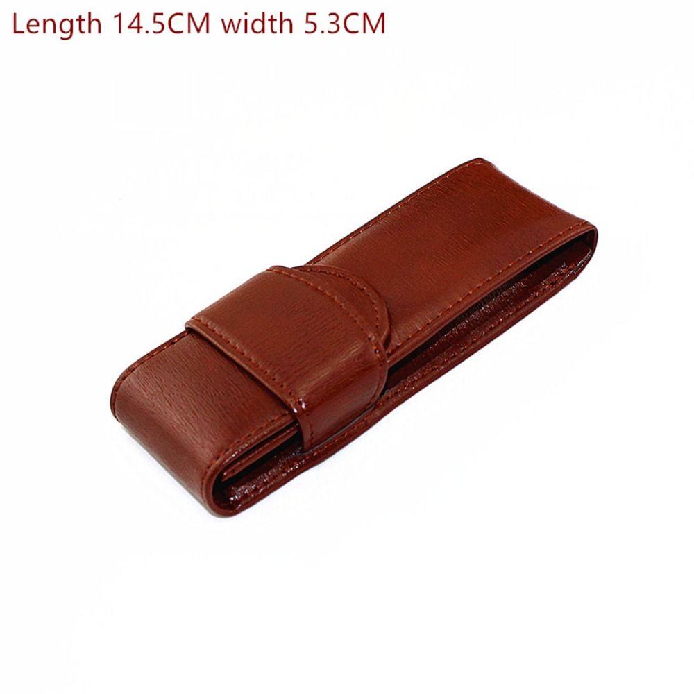 Roller Pen Pencil Case Fountain Pen Protective Cover Black/Coffee/Brown Waterproof Pen Bag Pouch Holder Dustproof Leather