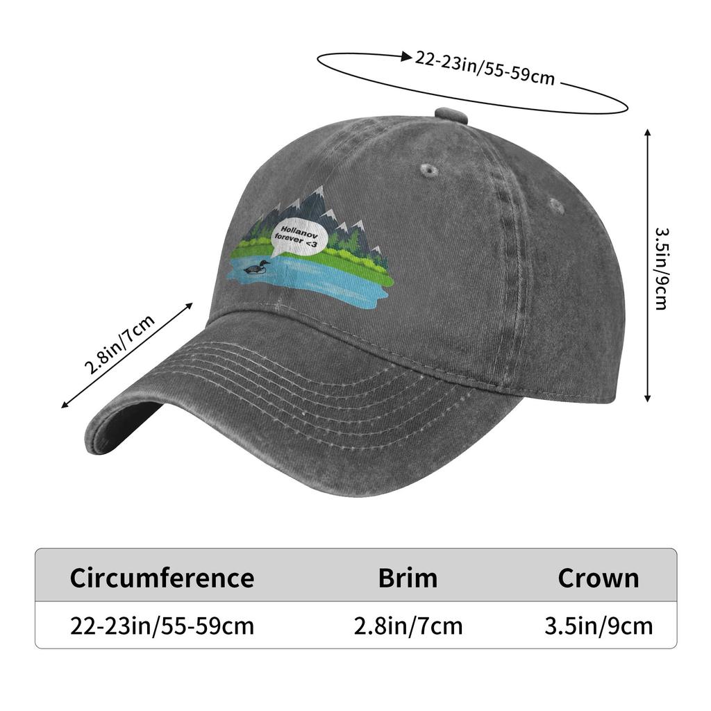 Heated Rivalry Loon Baseball Cap Casual Distressed Denim Washed Snapback Cap Unisex Outdoor Workouts Gift Caps Hat