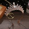 Свадебная корона Свадебная прическа Аксессуар Сплав Стразы Обруч для волос Гребень против скольжения Обруч для волос