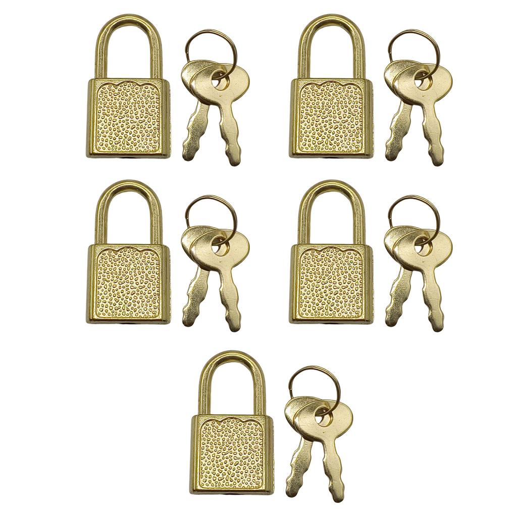 5 шт. цинковый сплав навесной замок портативный чемодан шкафчик защитный замок небольшой багажный ящик замок с ключами дневник навесные замки ключ замок