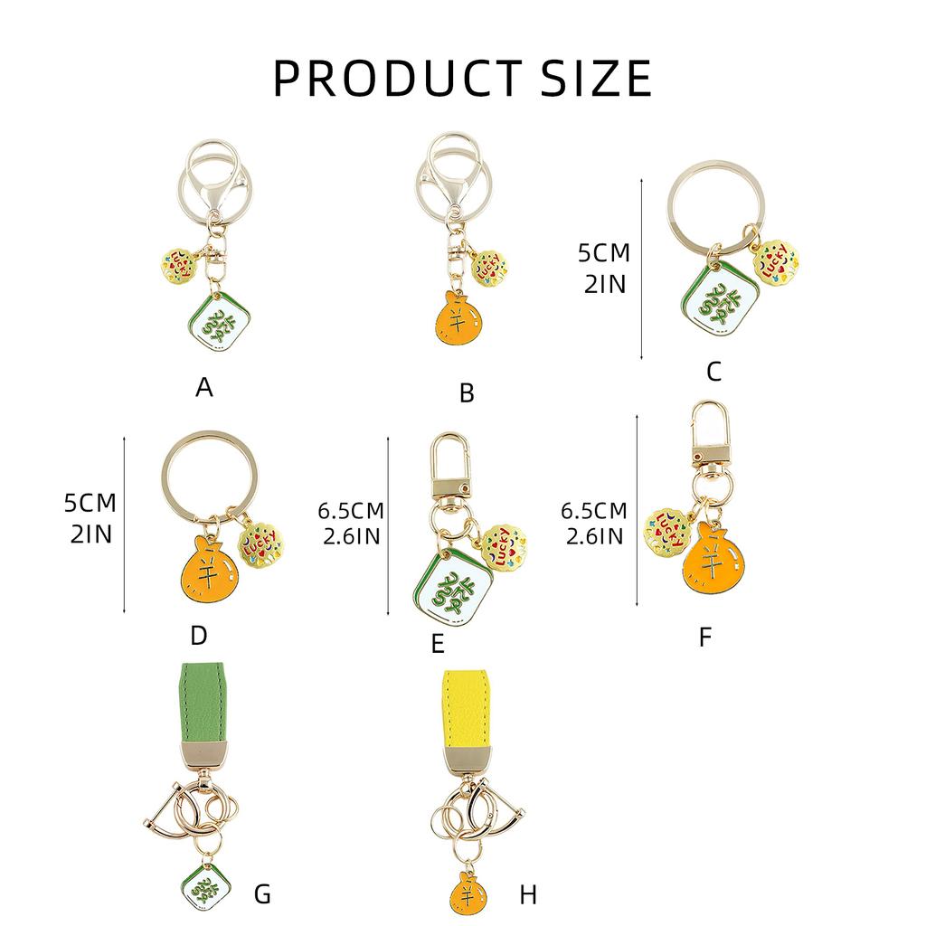 Удача Маджонг и Брелок-подвеска в виде денежного мешка Элегантная подвеска для подвешивания Сплавная текстура для амулета на удачу и богатство