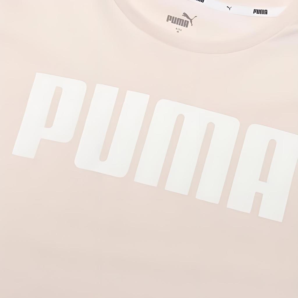 Puma Повседневная футболка с круглым вырезом и коротким рукавом, женские топы, розовая 584427-17