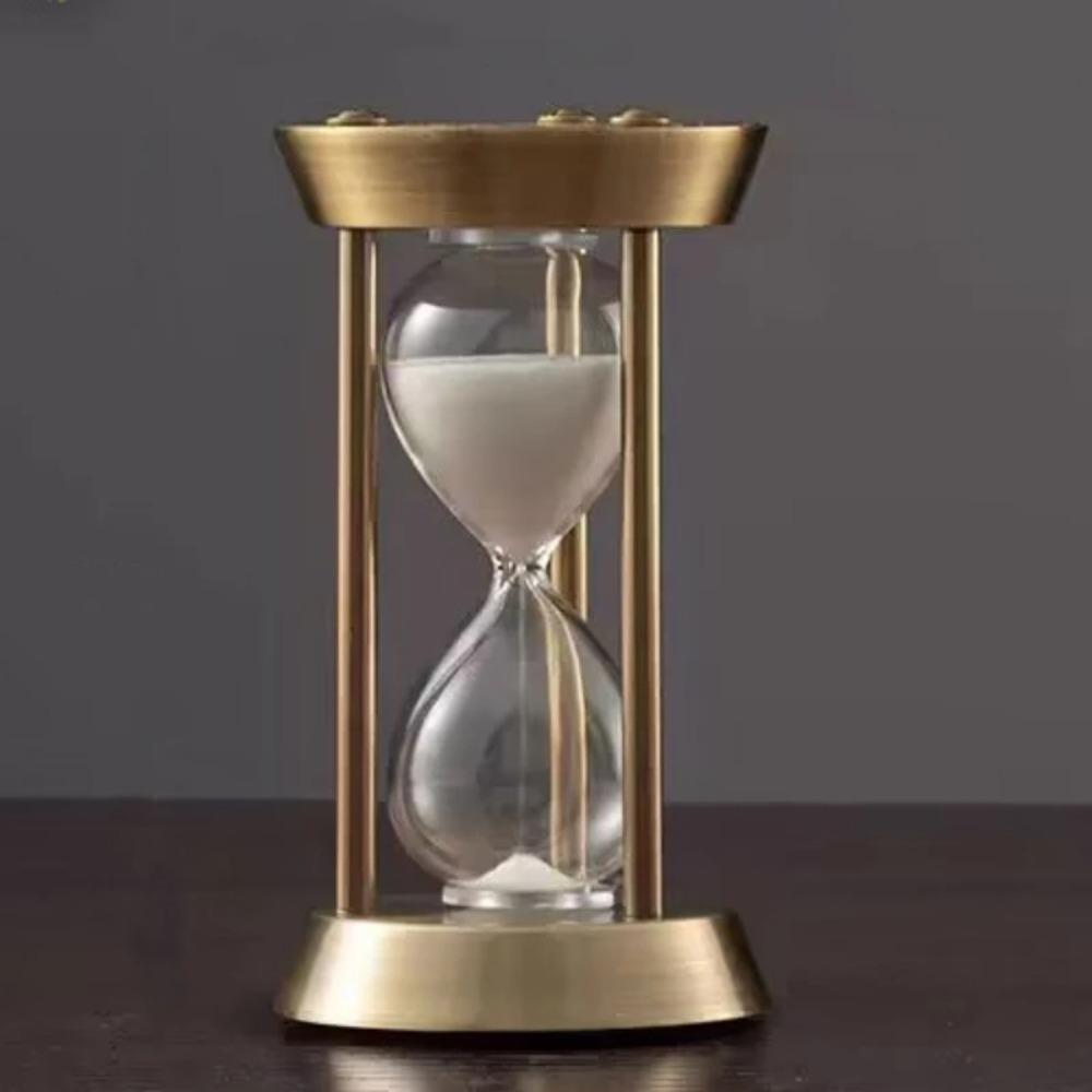 15 минут ретро металлический маятник песочные часы ручной работы домашний офис настольная композиция орнамент песочные часы украшение песочные часы