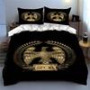 Golden eagle emblem. Bedding Duvet cover sets Duvet covers Pillowcases gifts (1 * Duvet Cover 2 * Pillowcases, without duvet insert)