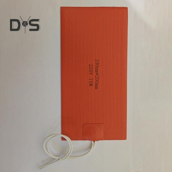 Грелка из силиконовой резины, устойчивая к коррозии, электрическая тепловая пленка, горячий нагревательный коврик, постоянная температура