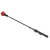 Golf Swing Training Rod Stripe Adjustable Antiskid Rubber Grip Practice Stick for Warm Up Red