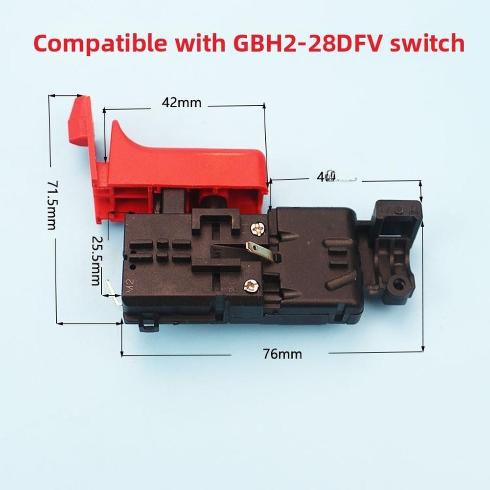 Запасной выключатель питания для BOSCH GBH228DFV Для ударной дрели-отбойника Разработан для надежной подачи питания и длительного использования
