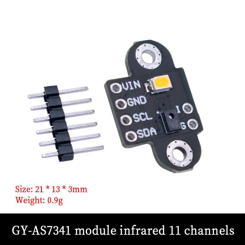 LIZAO GY-AS7262 AS7263 AS7341 Visible Infrared Spectrometer Color Sensor I2C Module For Arduino