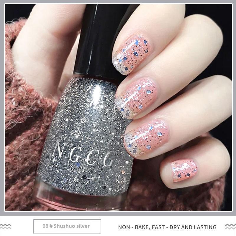 Новый 28-цветный лак для ногтей, без запекания, без разрывов, маслянистый, новый летний цвет, звездный, красочный, фиолетовый