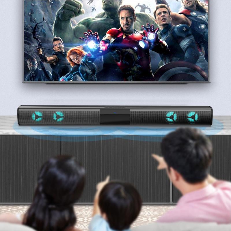 Bluetooth домашний кинотеатр 3D стереодинамик Super Bass Soundbar Многофункциональный сабвуфер Складной сплит для ТВ/ПК