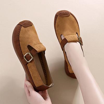 Осенние туфли Майяра на плоской подошве для женщин, ретро-лоферы, модные тонкие туфли из микрофибры, женская повседневная обувь с мягкой подошвой