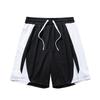 Basketball Series Color Block Mid Waist Drawstring Comfortable Breathable Casual Shorts Men Shorts Basic-Black Pure-White 952511309-5