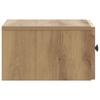 Wall Mounted Nightstand Artisan Oak 33 x 34.5 x 20 cm
