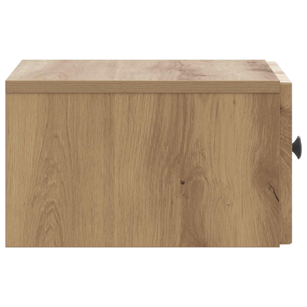 Wall Mounted Nightstand Artisan Oak 33 x 34.5 x 20 cm