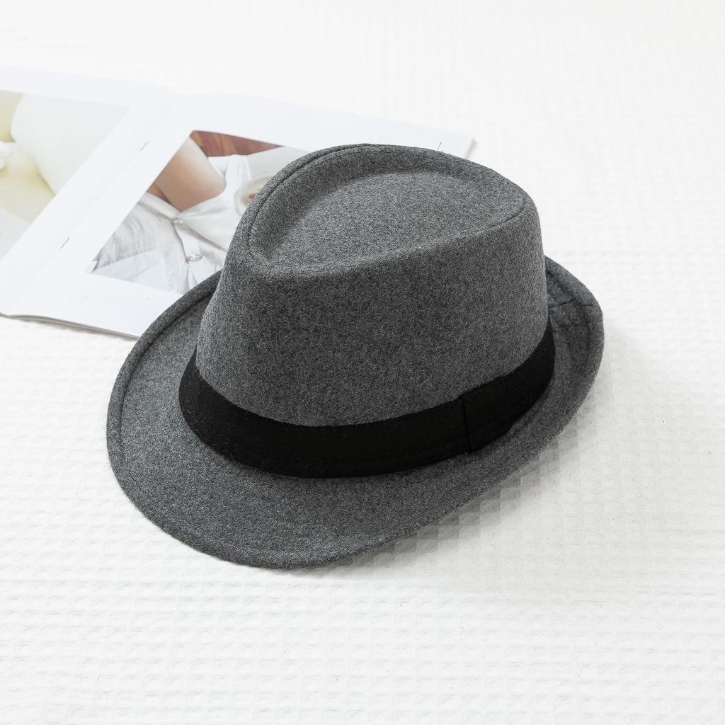 Новая шляпа-цилиндр Ji British Men's Top Hat Felt Hat для мужчин среднего и пожилого возраста Jazz Hat Casual Hat