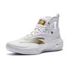 New Anta KT8 KT 8 Anti Slip Wear Resistant High Top Nitrogen Technology Basketball Shoes Men's White Gold 112331101-4