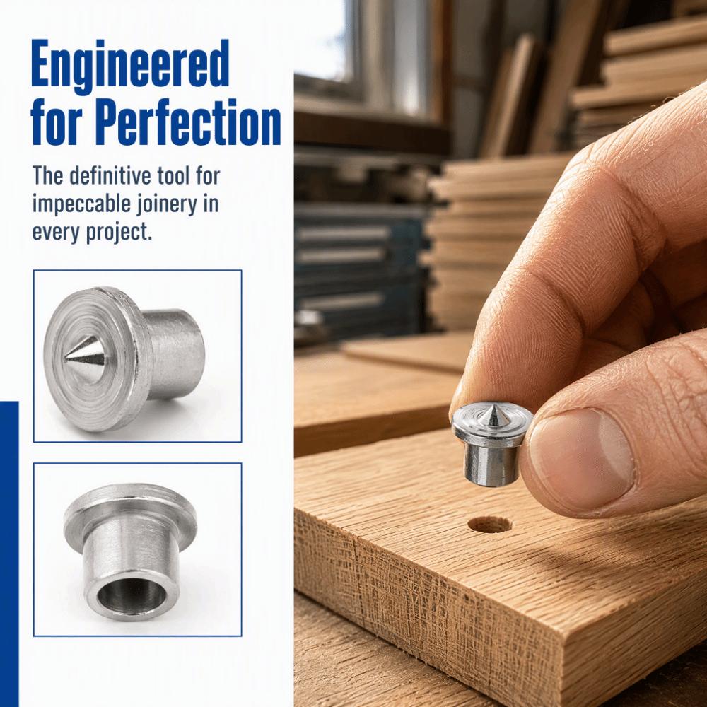 8PCS Multi-Size Dowel Center Points Solid Wood Pin Tenon Alignment Tool Furniture Positioning