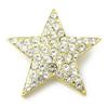Brooch Pin Star Shooting Star First Star Sparkle Lapel Pin KS40023 (Gold)