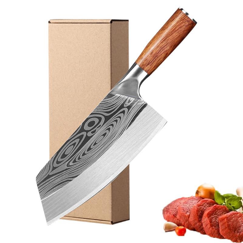 WXCOO Japanese Chef Knife Cooking Butcher Knife Professional Kitchen Knives Set Meat Cleaver Fish Fillet Slicing Santoku Knife