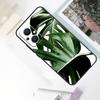 Green Monstera Leaf Case For OPPO Reno 8 7 6 5 4 Lite 10 Pro 11F 4Z 5Z 8T OPPO Find X2 X3 X5 Lite X6 Pro Cover